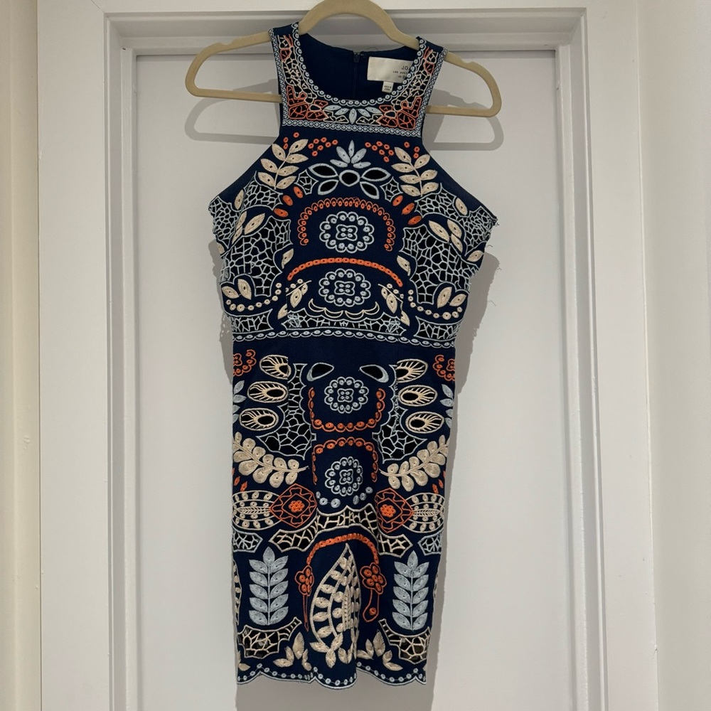 J.O.A. Embroidered Dress